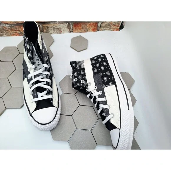 Men Sz 11.5 Converse Chuck Taylor All-Star 70s Hi Offspring Blk Paisley Bandana